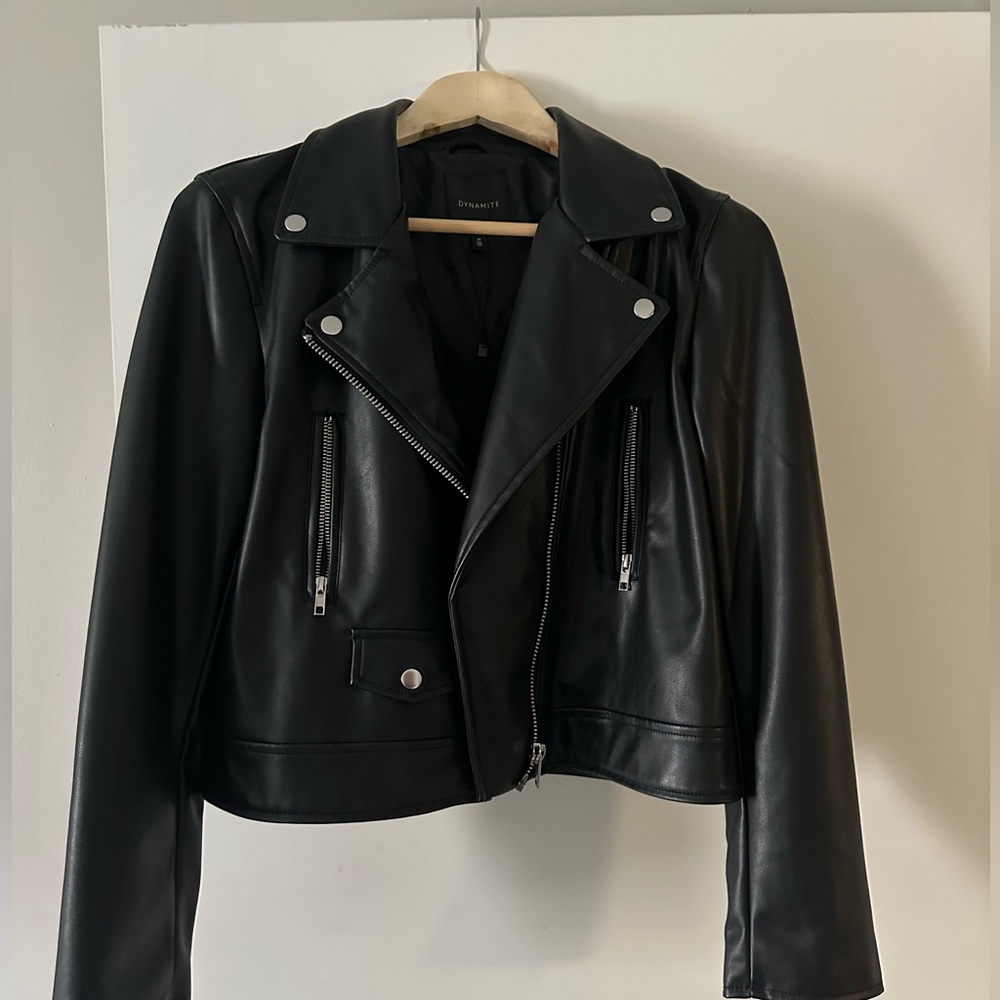 Faux leather Dynamite jacket